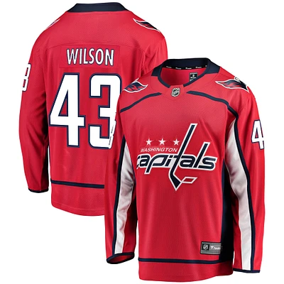 Men's Fanatics Tom Wilson Red Washington Capitals Home Premier Breakaway Player Jersey