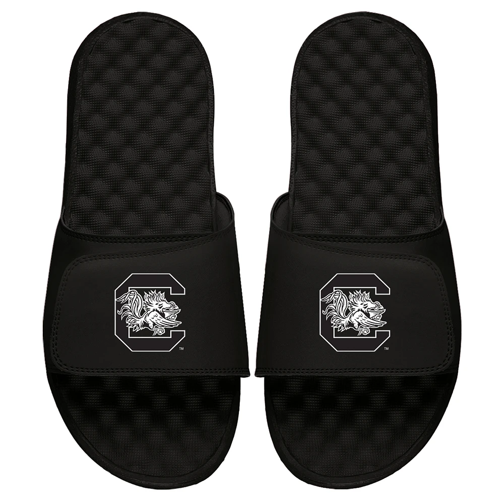 Men's ISlide Black South Carolina Gamecocks Primary Logo Slide Sandals