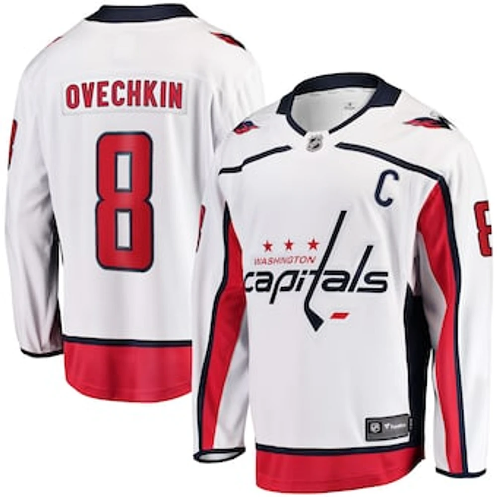 Men's Fanatics Alexander Ovechkin White Washington Capitals Away Premier Breakaway Player Jersey