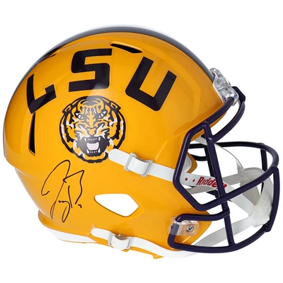 Joe Burrow LSU Tigers Autographed Riddell Speed Replica Helmet