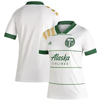 Women's adidas White Portland Timbers 2020 Secondary Replica Blank Jersey