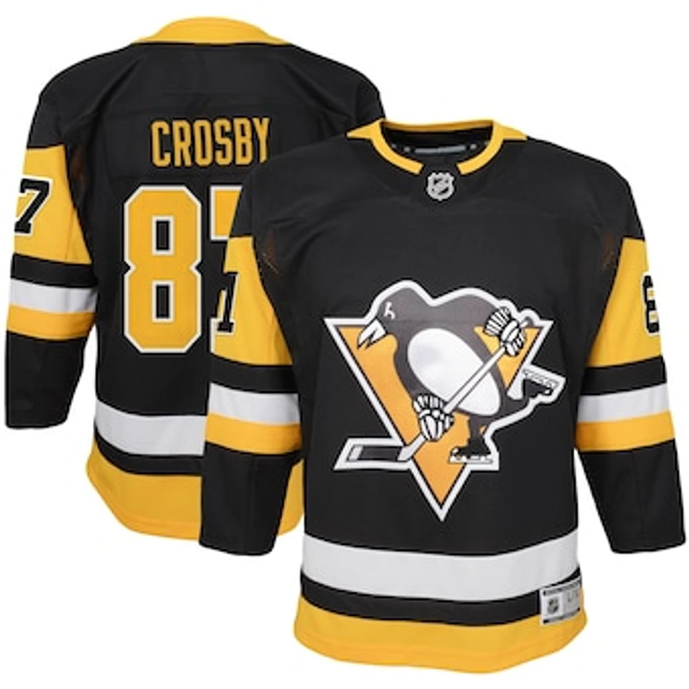 Youth Sidney Crosby Black Pittsburgh Penguins Home Premier Player - Jersey