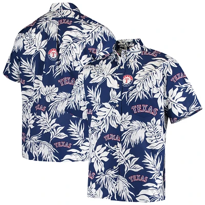 Men's Reyn Spooner Navy Texas Rangers Aloha Button-Down Shirt