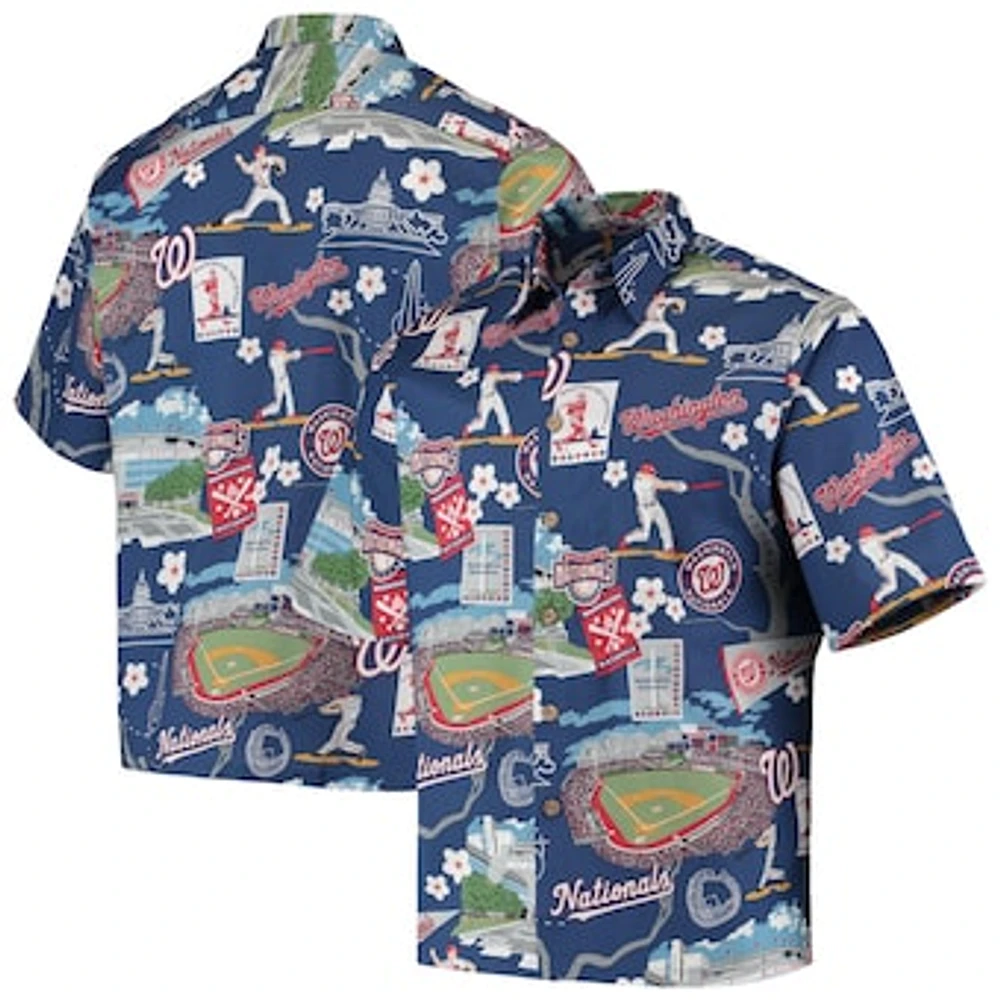 Men's Reyn Spooner Navy Washington Nationals Scenic Button-Up Shirt