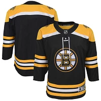 Youth Black Boston Bruins Home Blank Premier Jersey