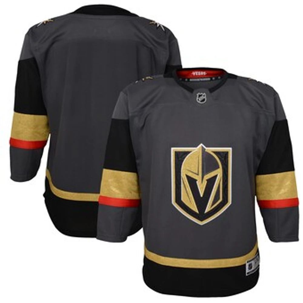 Youth Gray Vegas Golden Knights Alternate Premier Blank Jersey