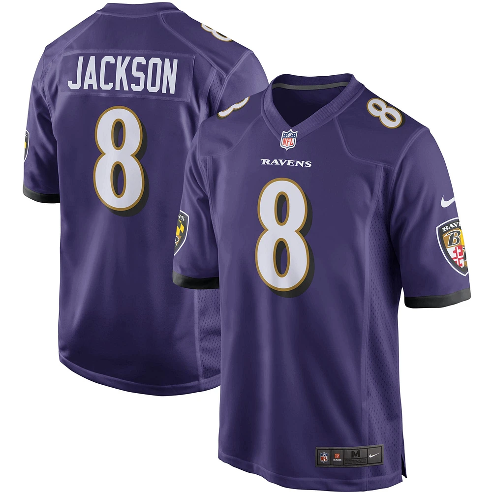 Men's Nike Lamar Jackson Purple Baltimore Ravens Game Player - Jersey