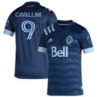 Men's adidas Lucas Cavallini Navy Vancouver Whitecaps FC 2020 Wave - Authentic Player Jersey