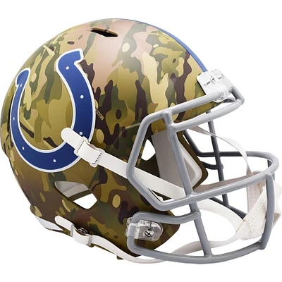 Indianapolis Colts Riddell Camo Alternate Revolution Speed Display Full-Size Replica Football Helmet