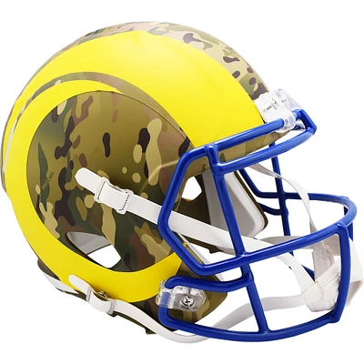 Los Angeles Rams Riddell Camo Alternate Revolution Speed Display Full-Size Replica Football Helmet