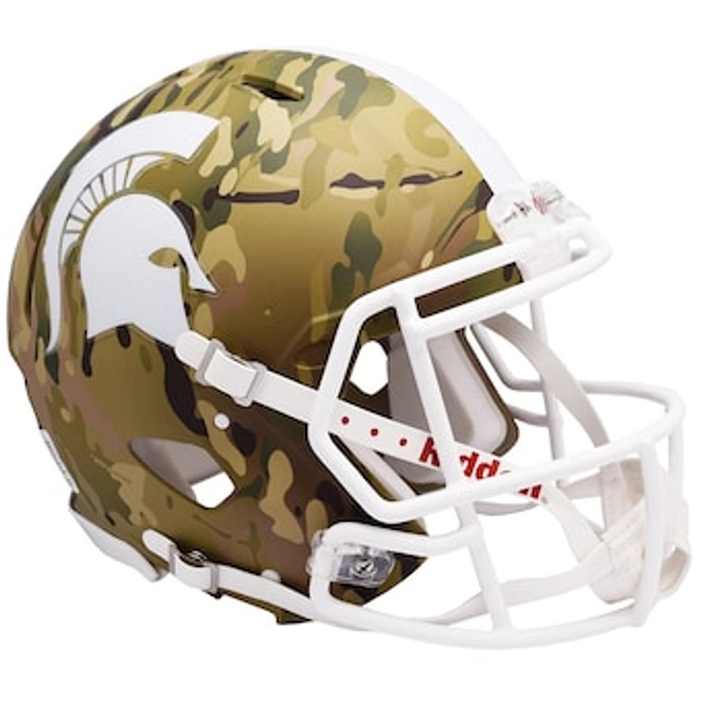 Michigan State Spartans Riddell Camo Alternate Speed Authentic Helmet