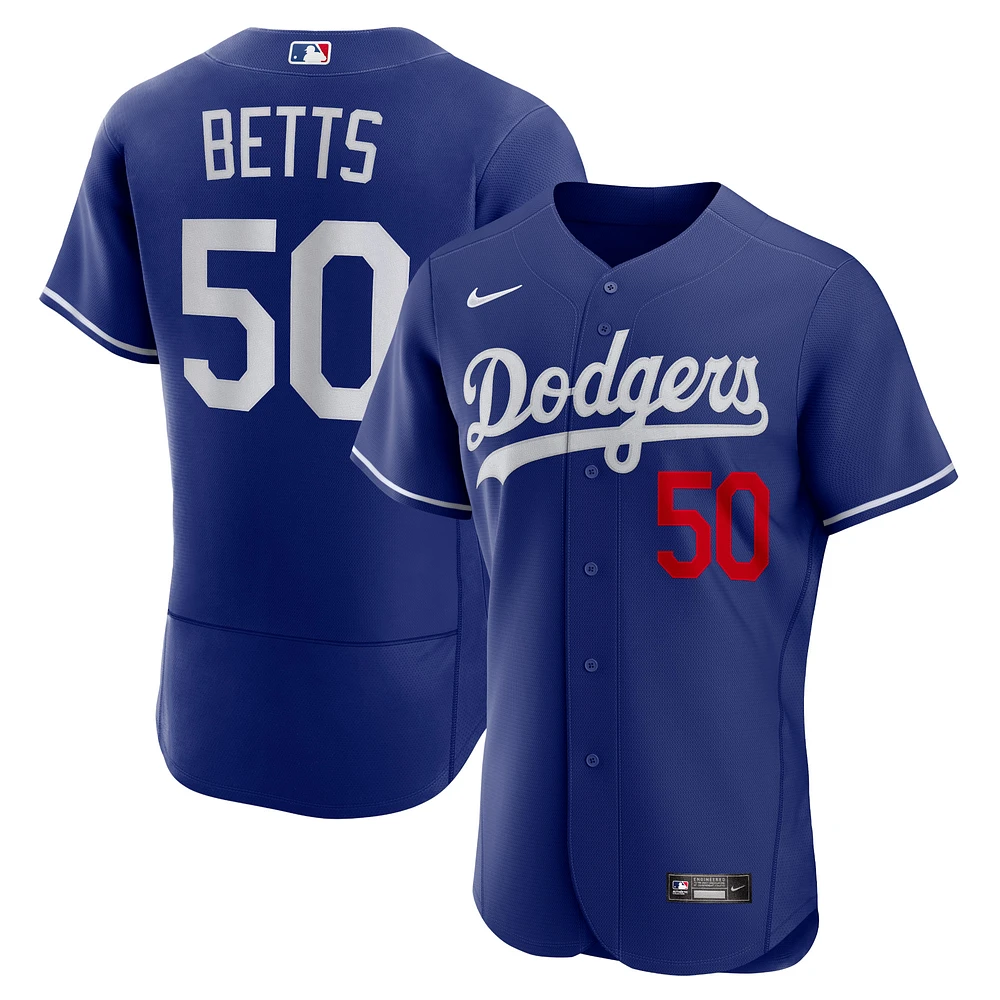 Men's Nike Mookie Betts Royal Los Angeles Dodgers Alternate Authentic Player Jersey