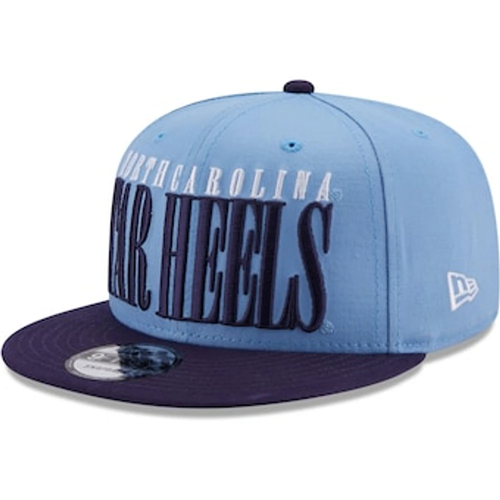 Men's New Era Carolina Blue North Carolina Tar Heels Team Title 9FIFTY Snapback Hat