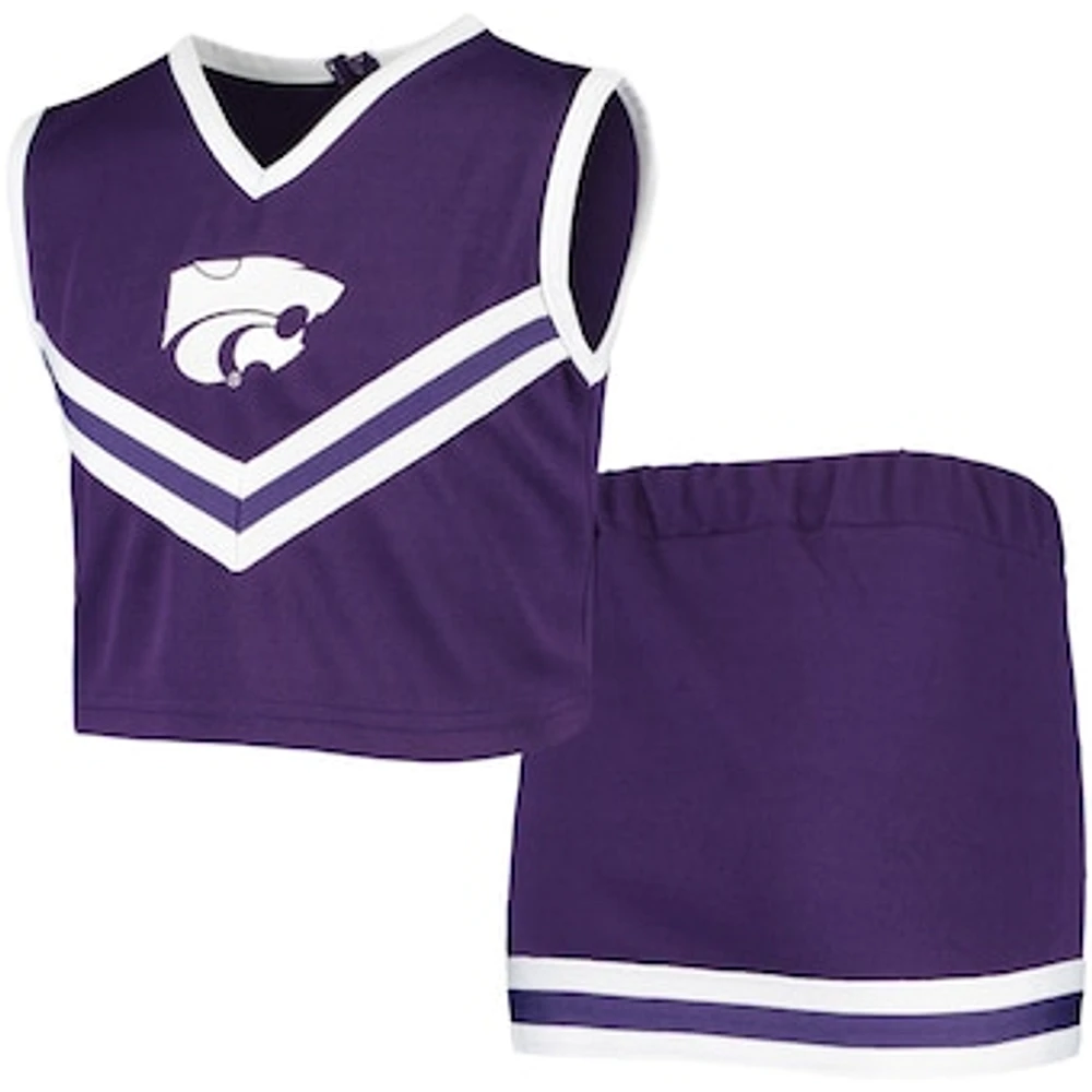 Girls Youth Purple Kansas State Wildcats Two-Piece Cheer Set