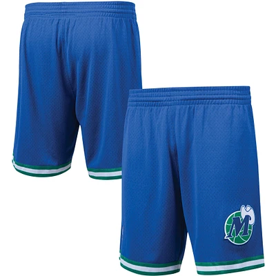 Men's Mitchell & Ness Blue Dallas Mavericks Hardwood Classics Primary Logo Swingman Shorts