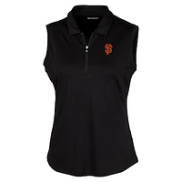 Women's Cutter & Buck Black San Francisco Giants Forge Sleeveless Polo