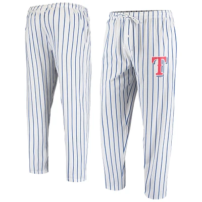 Men's Concepts Sport White Texas Rangers Vigor Pinstripe Pants