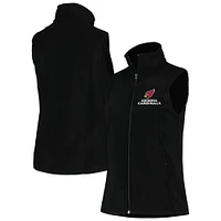 Women's Dunbrooke Black Arizona Cardinals Houston Fleece Full-Zip Vest