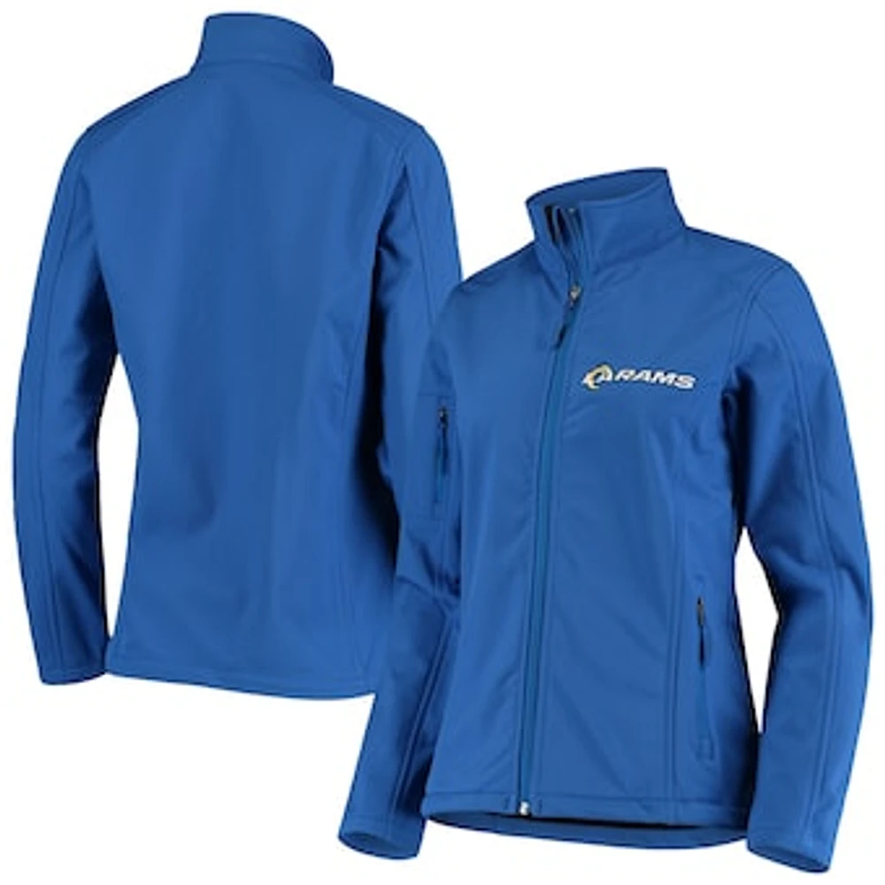 Women's Royal Los Angeles Rams Full-Zip Sonoma Softshell Jacket