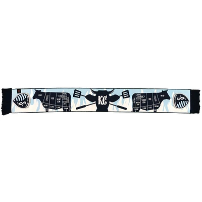 Blue Sporting Kansas City BBQ Woven Scarf