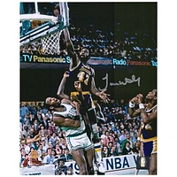 James Worthy Los Angeles Lakers Autographed 8" x 10" 1984 NBA Finals Dunk Photograph