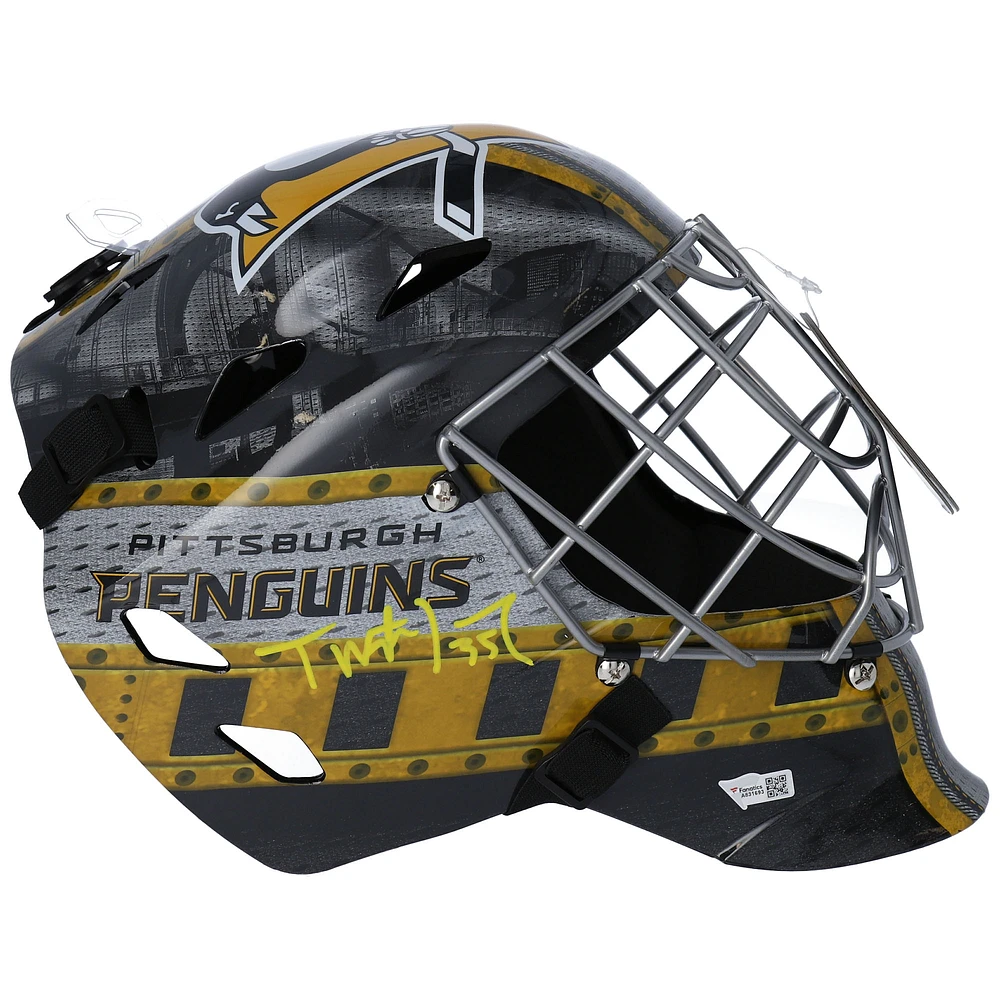 Tristan Jarry Pittsburgh Penguins Autographed Replica Goalie Mask