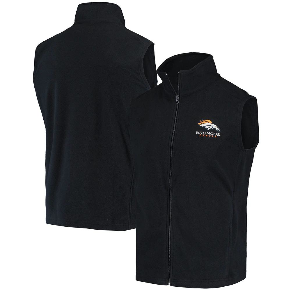 Men's Navy Denver Broncos Houston Fleece Full-Zip Vest