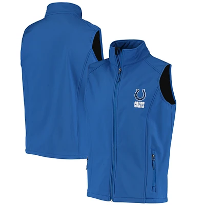 Men's Dunbrooke Royal Indianapolis Colts Circle Archer Softshell Full-Zip Vest