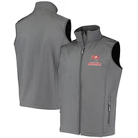 Men's Dunbrooke Pewter Tampa Bay Buccaneers Circle Archer Softshell Full-Zip Vest