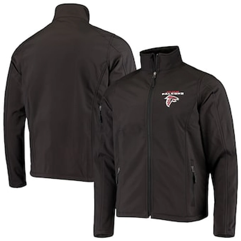 Men's Dunbrooke Black Atlanta Falcons Sonoma Softshell Full-Zip Jacket