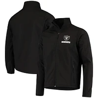 Men's Dunbrooke Black Las Vegas Raiders Sonoma Softshell Full-Zip Jacket