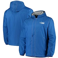 Men's Dunbrooke Blue Detroit Lions Logo Legacy Stadium Full-Zip Jacket