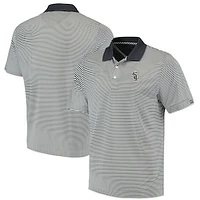 Men's Cutter & Buck Gray Chicago White Sox Trevor Stripe DryTec Polo