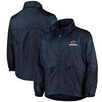 Men's Dunbrooke Navy Chicago Bears Circle Sportsman Waterproof Packable Lightweight Full-Zip Jacket