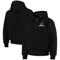 Men's Dunbrooke Black Arizona Cardinals Dakota Cotton Canvas Hooded Jacket