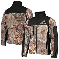 Men's Dunbrooke Realtree Camo/Black Miami Dolphins Circle Hunter Softshell Full-Zip Jacket