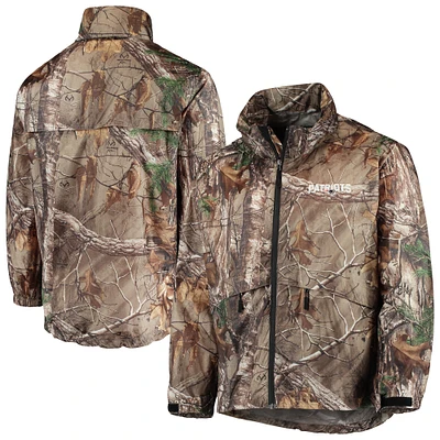 Men's Dunbrooke Realtree Camo New England Patriots Circle Sportsman Waterproof Packable Full-Zip Jacket