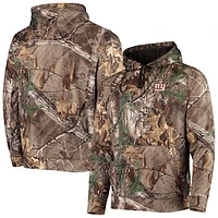 Men's Dunbrooke Realtree Camo New York Giants Circle Champion Tech Fleece Pullover Hoodie