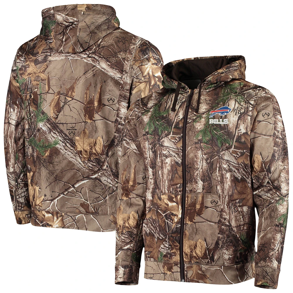 Men's Dunbrooke Realtree Camo Buffalo Bills Trophy Tech Fleece Full-Zip Hoodie