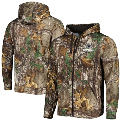 Men's Realtree Camo Dallas Cowboys Trophy Tech Fleece Full-Zip Hoodie