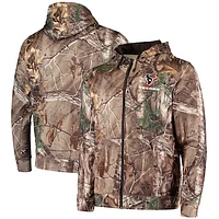 Men's Dunbrooke Realtree Camo Houston Texans Trophy Tech Fleece Full-Zip Hoodie