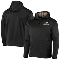 Men's Dunbrooke Black/Realtree Camo Miami Dolphins Logo Ranger Pullover Hoodie