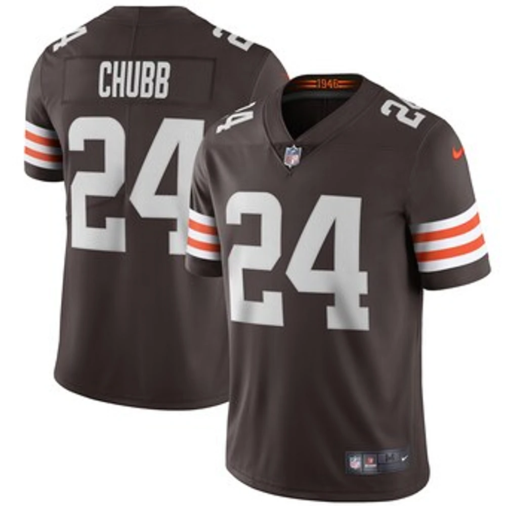 Men's Nike Nick Chubb Cleveland Browns Vapor Limited Jersey