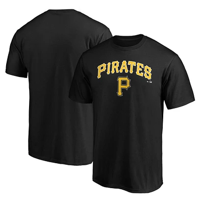 Men's Fanatics Black Pittsburgh Pirates Team Logo Lockup T-Shirt