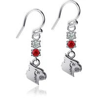 Dayna Designs Louisville Cardinals Dangle Crystal Earrings