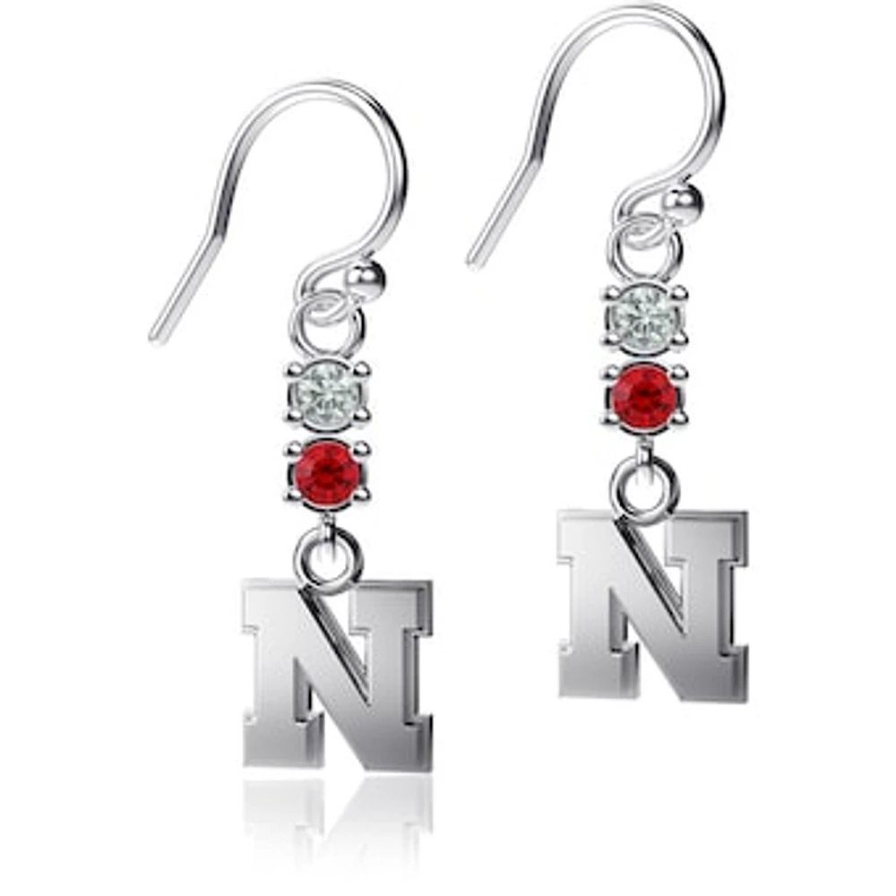 Dayna Designs Nebraska Huskers Dangle Crystal Earrings