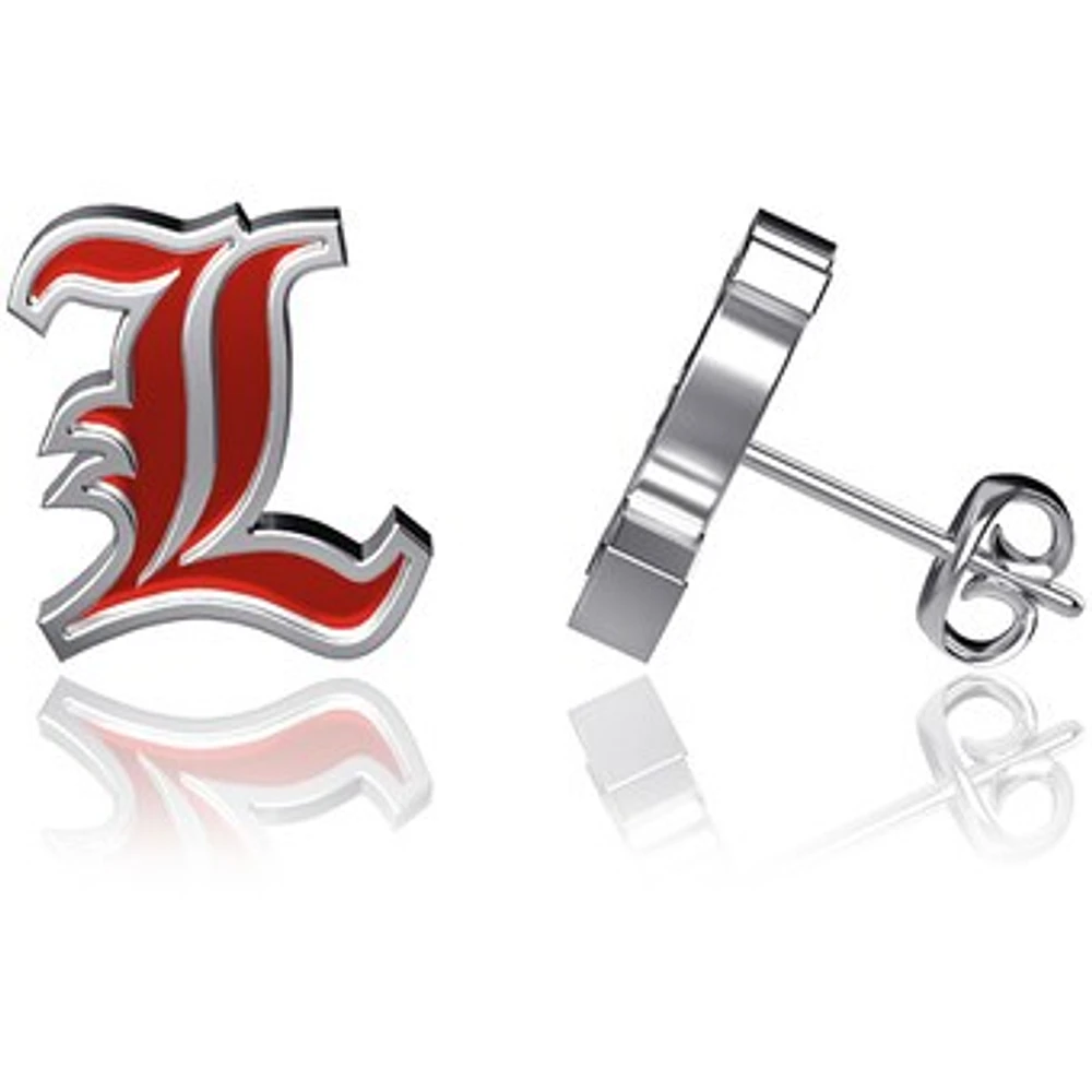 Dayna Designs Louisville Cardinals Enamel Post Earrings