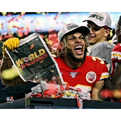 Tyrann Mathieu Kansas City Chiefs Unsigned Super Bowl LIV Celebration Photograph