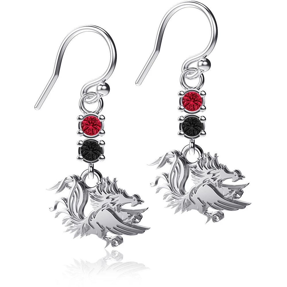 Dayna Designs South Carolina Gamecocks Dangle Crystal Earrings