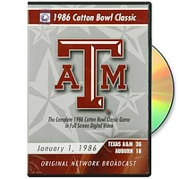 Texas A&M Aggies vs. Auburn Tigers 1986 Cotton Bowl Classic Original Network Broadcast DVD